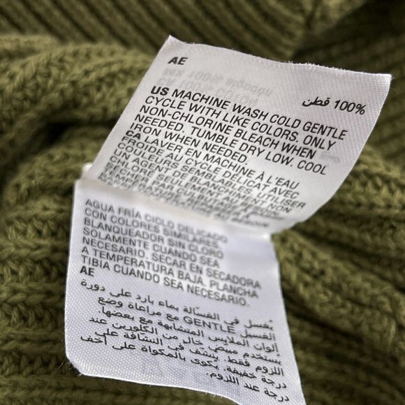 Sun + Stone Mens Shawl Collar Ribbed Cardigan Sweater Cotton Chunky Knit Size S - Picture 7 of 9